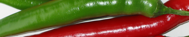 peperoni grün und rot
